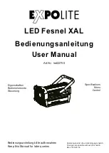 Preview for 1 page of Expolite LED Fesnel XAL User Manual