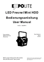 Expolite LED Fresnel Mini HD User Manual preview