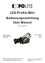 Предварительный просмотр 1 страницы Expolite LED Profile Mini User Manual