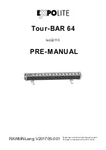 Expolite Tour-BAR 64 Pre-Manual preview