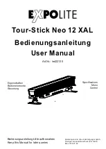 Предварительный просмотр 1 страницы Expolite Tour-Stick Neo 12 XAL User Manual