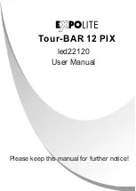 Предварительный просмотр 11 страницы Expolite TourBar 12 Pix WW User Manual