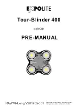 Expolite TourBlinder 400 Pre-Manual preview