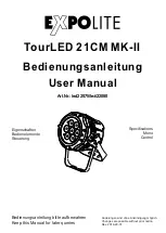 Preview for 1 page of Expolite TourLED 21 CM MKII User Manual