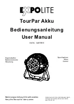 Expolite TourPar Akku User Manual preview