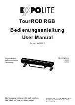 Preview for 1 page of Expolite TourROD RGB User Manual