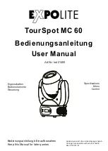 Expolite TourSpot MC 60 User Manual предпросмотр