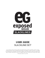 Exposed Gear Slacklines User Manual предпросмотр