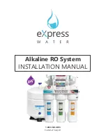 Предварительный просмотр 1 страницы Express Water Alkaline RO Installation Manual