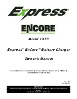 Express ENCORE EXE3 Owner'S Manual preview