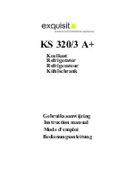 Предварительный просмотр 1 страницы Exquisit KS 320/3 A+ Instruction Manual