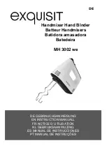 Exquisit MH 3002 we Instruction Manual preview