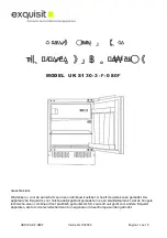 Предварительный просмотр 1 страницы Exquisit UKS130-3-F-080F Instruction Manual