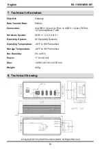 Предварительный просмотр 12 страницы Exsys EX-1185HMVS-WT Manual