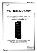 Preview for 1 page of Exsys EX-1187HMVS-WT Manual