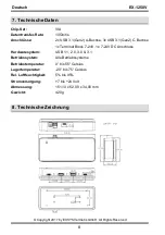 Preview for 8 page of Exsys EX-1250V Manual