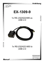 Предварительный просмотр 1 страницы Exsys EX-1309-9 Manual