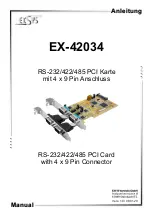 Exsys EX-42034 Manual предпросмотр