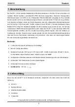 Preview for 3 page of Exsys EX-6111 Manual