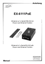 Предварительный просмотр 1 страницы Exsys EX-6111PoE Manual