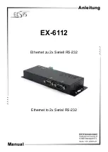 Preview for 1 page of Exsys EX-6112 Manual