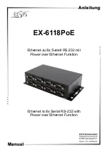 Preview for 1 page of Exsys EX-6118PoE Manual