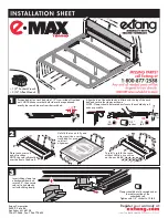 Предварительный просмотр 1 страницы Extang e-MAX TONNO Installation Sheet