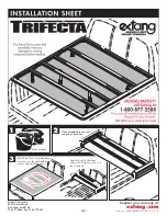 Предварительный просмотр 1 страницы Extang Trifecta Installation Sheet