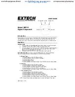 Предварительный просмотр 1 страницы Extech Instruments 365510 User Manual