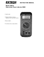 Preview for 1 page of Extech Instruments 380224 Instruction Manual