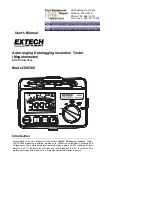 Preview for 1 page of Extech Instruments 380366 User Manual