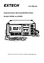 Preview for 1 page of Extech Instruments 380560 User Manual