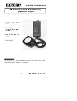 Предварительный просмотр 1 страницы Extech Instruments 401020 Instruction Manual