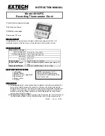 Preview for 1 page of Extech Instruments 40102F Instruction Manual