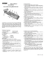 Extech Instruments 401665 Owner'S Manual preview