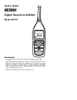 Preview for 1 page of Extech Instruments 407738 User Manual