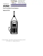 Preview for 1 page of Extech Instruments 407790 User Manual