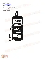 Предварительный просмотр 1 страницы Extech Instruments 407850 User Manual