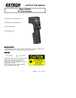 Preview for 1 page of Extech Instruments 42520 Instruction Manual