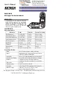 Preview for 1 page of Extech Instruments 45158 User Manual