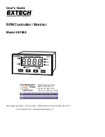 Preview for 1 page of Extech Instruments 461960 User Manual