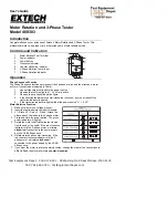 Preview for 1 page of Extech Instruments 480303 User Manual