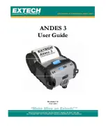 Предварительный просмотр 1 страницы Extech Instruments Andes 3 User Manual