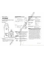 Предварительный просмотр 3 страницы Extech Instruments CB10 User Manual