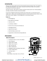 Предварительный просмотр 2 страницы Extech Instruments CG104 User Manual