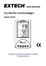 Extech Instruments CO220 User Manual preview