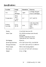 Preview for 12 page of Extech Instruments CO220 User Manual