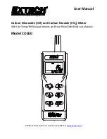 Предварительный просмотр 1 страницы Extech Instruments CO260 User Manual