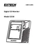 Preview for 1 page of Extech Instruments CO30 User Manual
