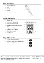 Preview for 3 page of Extech Instruments CT-3060 User Manual